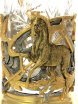 Подстаканник Златоуст позолоченный - Набор для чая "Виктория" (ложка, тарелка, хрусталь) фото 2 — Samogon-sam.ru